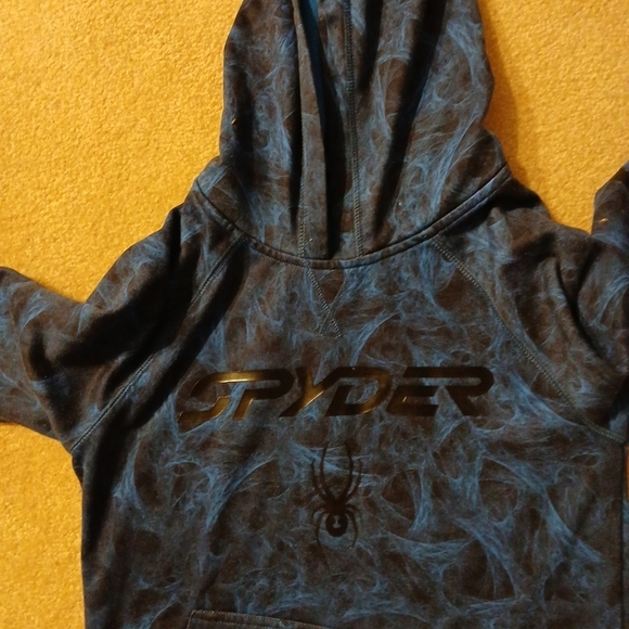 Spyder Youth Boy Hooded Sweatershirt Jacket M Fleece Lined (FL) - Picture 4 of 9